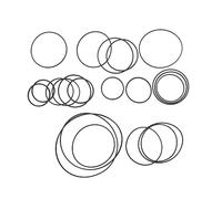 Kaaruisi Lot de 20 courroies en caoutchouc pour enregistreurs, CD, machines vidéo, lecteurs DVD 1 mm, 35 à 65 mm, 190 mm