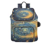 KAAVIYO Art De L'espace Bleu Incroyable Sac à Dos Tendance pour étudiants,Sac à Bandoulière pour Livres,Sac de Voyage pour Jeunes