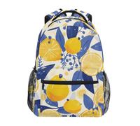 KAAVIYO Citrons Lumineux Feuilles ColoréEs Cartable Sac à Dos Ecole étudiant Scolaire d'ordinateur pour Voyage Ados Filles Garçons Enfant