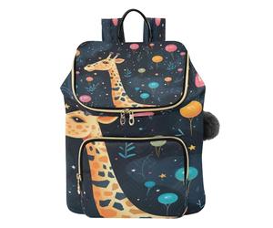 KAAVIYO Constellations Ballon De Girafe Sac à Dos Tendance pour étudiants,Sac à Bandoulière pour Livres,Sac de Voyage pour Jeunes