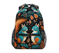 KAAVIYO Écureuils D’Œuvres D’Art Mignons Cartable Sac à Dos Ecole étudiant Scolaire d'ordinateur pour Voyage Ados Filles Garçons Enfant
