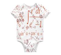 KAAVIYO Formule De Physique Mathématique Body pour Bébé-Body Manches Courtes En Coton pour Enfant 3-24 Mois Été