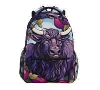 KAAVIYO Fruit De Vache Pourpre De Dessin Animé Cartable Sac à Dos Ecole étudiant Scolaire d'ordinateur pour Voyage Ados Filles Garçons Enfant