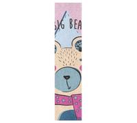 KAAVIYO Grand Gros Ours Rose Grip de Skateboard Bande Grip Antidérapante Auto-adhésif Griptape de Longboard Sans Bulles 9x33in,44x10in(1pcs)