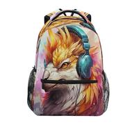KAAVIYO Musique Cool Bison Cartable Sac à Dos Ecole étudiant Scolaire d'ordinateur pour Voyage Ados Filles Garçons Enfant