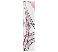 KAAVIYO Tour De Paris Rose Grip de Skateboard Bande Grip Antidérapante Auto-adhésif Griptape de Longboard Sans Bulles 9x33in,44x10in(1pcs)