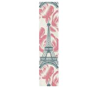 KAAVIYO Tour De Paris Rose Rose Grip de Skateboard Bande Grip Antidérapante Auto-adhésif Griptape de Longboard Sans Bulles 9x33in,44x10in(1pcs)