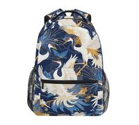 KAAVIYO ŒUvres D'art Volantes De Grues Blanches Cartable Sac à Dos Ecole étudiant Scolaire d'ordinateur pour Voyage Ados Filles Garçons Enfant