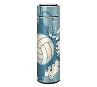 KAAVIYO Volley-Ball Bleu Art Bouteille d'eau Isotherme Mug pour en Acier Inoxydable Isolé