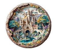 KAAYEE Château 3D Puzzles en Bois, Wooden Puzzle Adulte, Puzzle Forme Animaux, avec Boîte-Cadeau en Bois