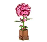 KAAYEE Puzzle 3D Bois Hortensia Rose, Fleurs Artificielles Puzzles 3D Adulte, Maquette en Bois à Construire, Cadeaux Anniversaire Femmes pour Amie Collègue La Famille