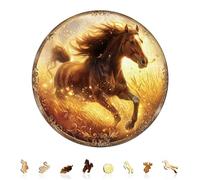 KAAYEE Puzzles en Bois, 200pcs Galop Wooden Puzzle Adulte, Puzzle Forme Animaux, avec Boîte-Cadeau en Bois