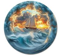 KAAYEE Puzzles en Bois, 280pcs Voilier en Mer Agitée Wooden Puzzle Adulte, Puzzle Forme Animaux, avec Boîte-Cadeau en Bois(33.7 x 33.7 cm)