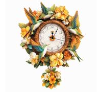 KaayeeWood 3D Puzzle en Bois Horloge Oiseau - Mouche，Kit de Modèle Maquette Adulte en Bois a Construire Idées Cadeaux pour fêtes ou Anniversaires，Décoration pour la Maison