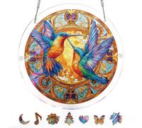 KaayeeWood Puzzle en Attrape-Soleil, Puzzle en Acrylique Coloré - Les Ailes Jumelles de la Lumière Suncatcher pour Le Jardin ou Le Balcon, Décor pour Femmes, Hommes, épouses et Mères (L-8.9 * 8.9 in)