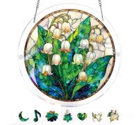 KaayeeWood Puzzle en Attrape-Soleil, Puzzle en Acrylique Coloré - Vallée Secrète des Lys Suncatcher pour Le Jardin ou Le Balcon, Décor pour Femmes, Hommes, épouses et Mères (L-8.9 * 8.9 in)