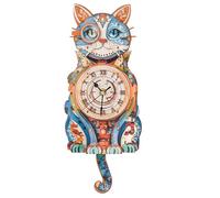 KaayeeWood Puzzle en Bois 3D Horloge Détective Chat,Kit de Modèle Maquette Adulte en Bois a Construire Idées Cadeaux pour fêtes ou Anniversaires,Décoration pour la Maison