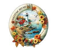 KaayeeWood Puzzle en Bois pour Adultes 14+ -170 Pièces Rivage de Tournesols Unique en Forme De Puzzle en Bois,Cadeaux D’Anniversaire pour Les Vacances,Décoration Intérieure