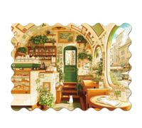 KaayeeWood Puzzle en Bois pour Adultes 14+ -200 Pièces Joie du thé de Laprès-Midi Unique en Forme De Puzzle en Bois,Cadeaux D’Anniversaire pour Les Vacances,Décoration Intérieure