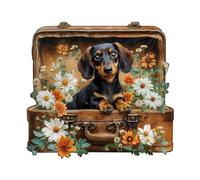 KaayeeWood Puzzle en Bois pour Adultes 14+ -200 Pièces L'Aventure du Chiot Unique en Forme De Puzzle en Bois,Cadeaux D’Anniversaire pour Les Vacances,Décoration Intérieure