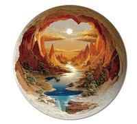 KaayeeWood Puzzle en Bois pour Adultes 14+ -249 Pièces Le Creux Ensoleillé Unique en Forme De Puzzle en Bois,Cadeaux D’Anniversaire pour Les Vacances,Décoration Intérieure