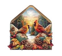 KaayeeWood Puzzle en Bois pour Adultes 14+ -250 Pièces Amour Automnal Unique en Forme De Puzzle en Bois,Cadeaux D’Anniversaire pour Les Vacances,Décoration Intérieure