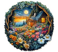 KaayeeWood Puzzle en Bois pour Adultes-189 Pièces Flower Sea House Unique en Forme De Puzzle en Bois,Cadeaux D’Anniversaire pour Les Vacances,Décoration Intérieure