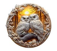 KaayeeWood Puzzle en Bois pour Adultes-200 Pièces Chouette Unique en Forme De Puzzle en Bois,Cadeaux D’Anniversaire pour Les Vacances,Décoration Intérieure