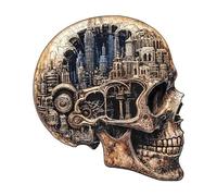 KaayeeWood Puzzle en Bois pour Adultes-250 Pièces Cité des Crânes Unique en Forme De Puzzle en Bois,Cadeaux D’Anniversaire pour Les Vacances,Décoration Intérieure