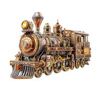 KaayeeWood Puzzles en Bois pour Adultes,3D Effets Visuels Course du Train,Forme Unique Wooden Puzzle Animaux Bois avec Cadeaux d'anniversaire pour Adultes Et Enfants (Train mécanique à Vapeur, M)