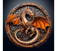KaayeeWood Puzzles en Bois pour Adultes,3D Effets Visuels Dragon Mécanique,Forme Unique Wooden Puzzle Animaux Bois avec Cadeaux d'anniversaire pour Adultes Et Enfants (Dragon mécanique, S)