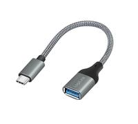 Logilink KAB Adapter USB-C USB-A (St-BU) 0,15m Dark Grey