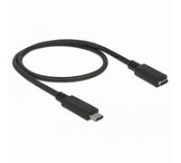 KAB USB3.1 C USB Type-C? Buchse Verlängerung 0,5 m schwarz Delock
