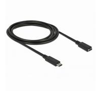 KAB USB3.1 C USB Type-C? Buchse Verlängerung 2,0 m schwarz Delock