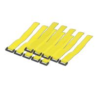 [KAB0015] LOGILINK Lot de 10 attaches cable 300 x 20 mm Jaune