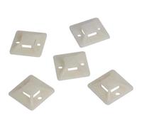 [KAB0044] LOGILINK Pack 100 Embases autoadhésives, 28 x 28 mm pour Attache-câ...