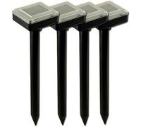 Kabalo 4 x Énergie solaire ultrasons répulseur taupe pour jardin - aussi pour rats, souris, campagnol etc - Répulsif anti taupes
