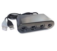Kabalo Gamecube Gc / Wavebird À Wii U & Pc Câble Convertisseur De L'adaptateur De Manette, Le Noir