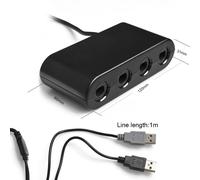 Kabalo Gamecube Gc / Wavebird À Wii U & Pc Câble Convertisseur De L'adaptateur De Manette, Le Noir