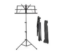 Kabalo Pupitres pour partitions Stand de la musique d'orchestre métal noir - pliable - AVEC PORTE GRATUIT CAS SAC INCLUS (avec housse)!