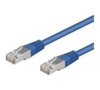 Goobay 50862 CAT 5e Câble de Liaison, F/UTP, Bleu, 15m Longueur de Câble