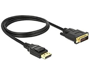 Kabel Displayport 1.2 Stecker > DVI 24+1 Stecker 1 m schwarz Delock