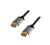 LogiLink Câble HDMI AV 2 m – HDMI mâle à HDMI mâle – gris-noir