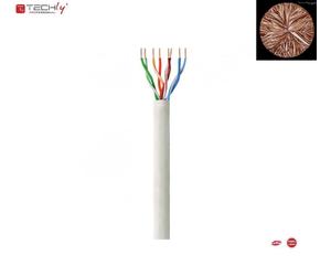 Kabel instalacyjny 100% miedź Intellinet skrętka Cat5e UTP drut, 305m biały Inte