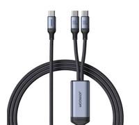 Kabel Joyroom Speedy Series S-A21 2-in-1 USB-C auf USB-C, 100 W, 1,5 m, schwarz