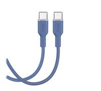 Kabel przewód elastyczny USB-C 60W 1.5m ICON - niebieski