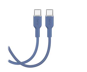 Kabel przewód elastyczny USB-C 60W 1.5m ICON - niebieski
