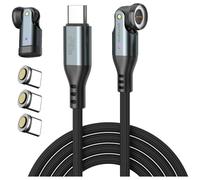 Kabel USB-C 4smarts 540° Magnetyczny Cable Set GravityCord 240W 1.8m czarny