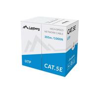 Lanberg Câble réseau UTP Catégorie 5e CCA multibrin AWG 24 305 m Gris