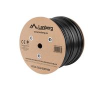 Kabel UTP Lanberg kat. 6 305m drut Outdoor CU czarny Lanberg